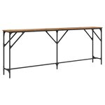 vidaXL Table Console Bois Ancien 200x29x75 cm Bois Ingénierie