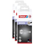 Stockeur ® Moon pour Papier Toilette Mat Arrondi Sans Perçage x 3 TESA