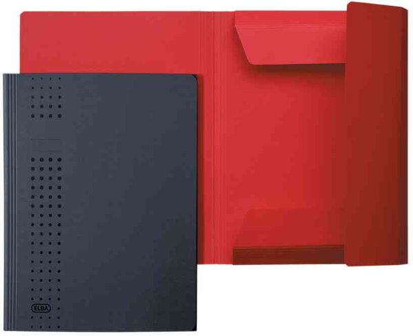 paquet de 25 chemises à rabat chic  en carton A4  jaune ELBA