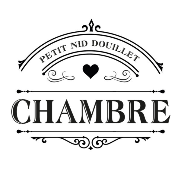 Sticker décoratif de porte chambre