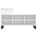 vidaXL Armoire à chaussures Blanc 102x36x60 cm Bois d'ingénierie