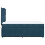 vidaXL Sommier à lattes de lit avec matelas Bleu foncé 90x190 cm