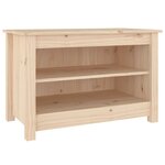 vidaXL Banc à chaussures 70x38x45 5 cm Bois de pin massif