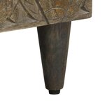 vidaXL Meuble TV noir 80x33x46 cm bois massif de manguier