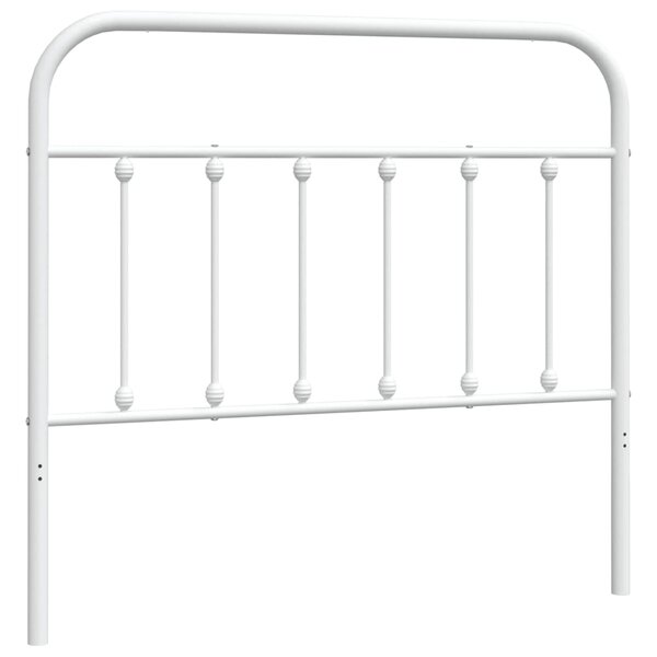 vidaXL Tête de lit de remplacement métal blanc 100 cm