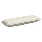 vidaXL Coussin de Dos Crème 140 x 50 cm Tissu en velours côtelé