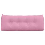 vidaXL Coussin de Dos Rose 120 x 24 x 50 cm tissu
