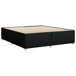 vidaXL Cadre de lit sans matelas noir 200x200 cm tissu