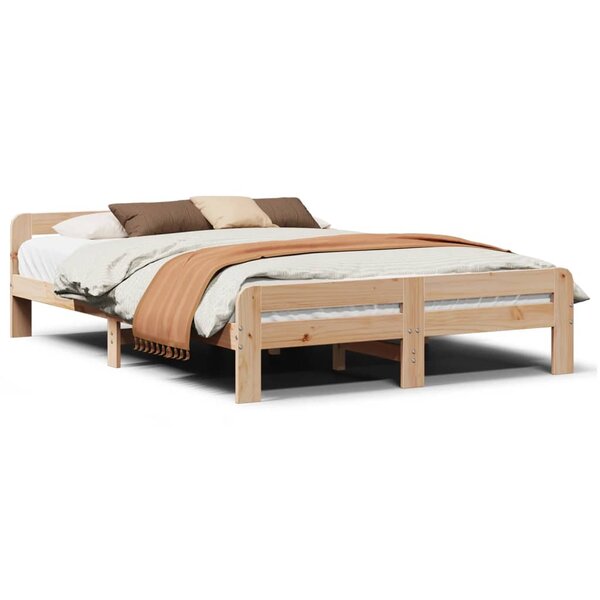 vidaXL Cadre de lit sans matelas 150x200 cm bois de pin massif
