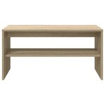 vidaXL Meuble TV Chêne sonoma 80 x 40 x 40 cm Aggloméré