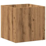 vidaXL Jardinière chêne artisanal 40x40x40 cm bois d'ingénierie