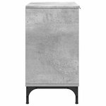 vidaXL Meuble de Lavabo de Salle de Bain avec stockage Gris béton