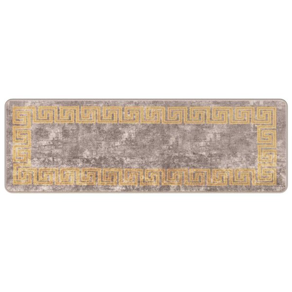 vidaXL Coureur de Tapis MARSA Gris 50 x 150 cm Polyester et PVC