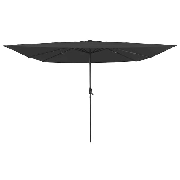 vidaXL Parasol de jardin Anthracite et noir 295 x 295 x 245 cm