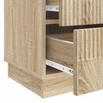 vidaXL Cabinet de chevet avec tiroir Chêne Sonoma 62 x 34 5 x 44 5 cm
