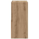 vidaXL Table de chevet 2 Pièces Chêne artisanal 35 x 32 x 68 5 cm