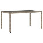vidaXL Ensemble de salle à manger pour jardin 7 Pièces Gris