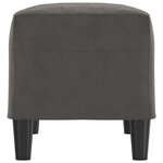 vidaXL Banc Gris foncé 70x35x41 cm Velours