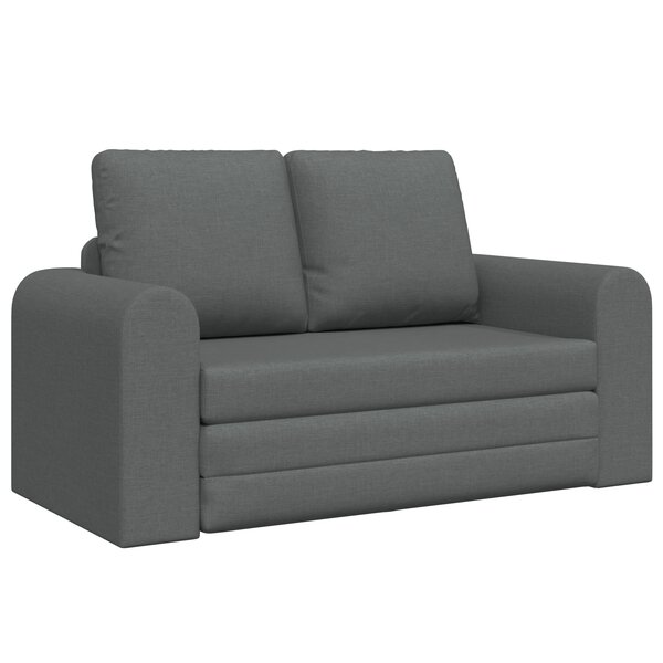 vidaXL Canapé-lit de sol 2-en-1 Gris foncé 148x71x83 cm Tissu