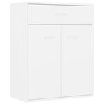 vidaXL Buffet blanc 60x30x75 cm bois d'ingénierie