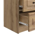 vidaXL Cabinet de chevet Chêne artisanal 43 x 34 5 x 44 5 cm