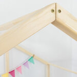 Lit cabane pour 2 enfants bois massif blanc 90 x 160 cm