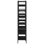 vidaXL Bibliothèque noir 160x28 5x136 5 cm bois d'ingénierie
