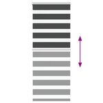 vidaXL Store zèbre noir 60x100 cm largeur du tissu 55 9 cm polyester