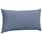vidaXL Coussins de canapé 2 Pièces Bleu 80 x 40 cm