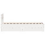 vidaXL Cadre de lit sans matelas blanc 90x200 cm bois de pin massif
