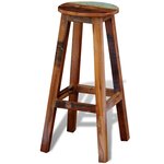 vidaXL Tabouret de bar Bois de récupération massif