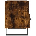vidaXL Table de chevet chêne fumé 40x35x47 5 cm bois d’ingénierie