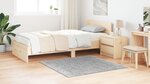 Tapis Shaggy vidaXL avec support en latex Gris 120x120 cm
