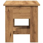 vidaXL Table basse chêne artisanal 40x40x42 cm bois d'ingénierie