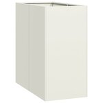 vidaXL Jardinière blanc 40x80x80 cm acier