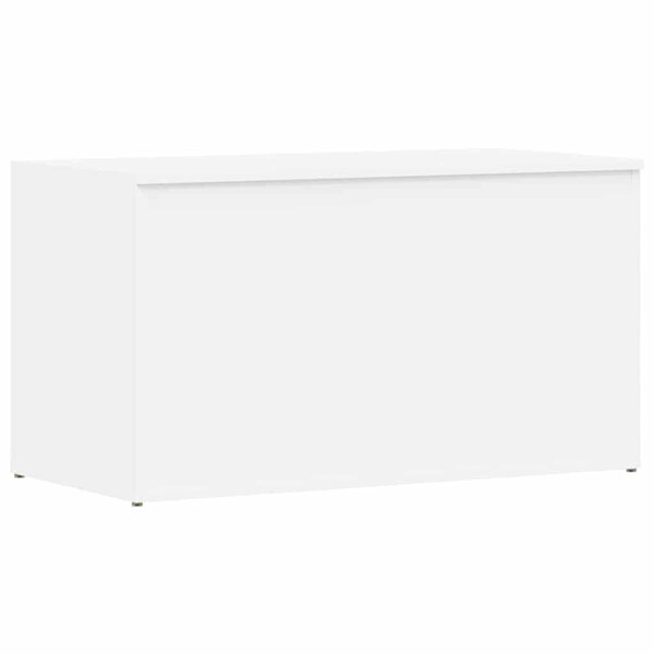 vidaXL Coffre de rangement Blanc 84x42x46 cm Bois d'ingénierie