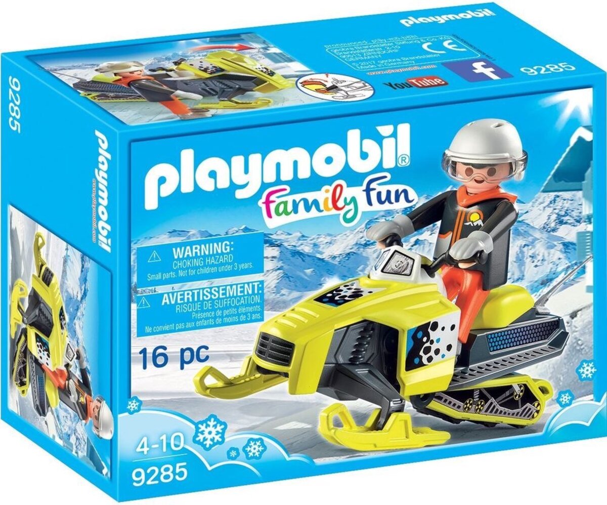 PLAYMOBIL 9285 Family Fun - Motoneige - La Poste