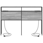 vidaXL Tête de lit de rangement Sonoma gris 160 cm Bois d'ingénierie