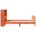 vidaXL Cadre de lit sans matelas cire marron 150x200cm bois pin massif
