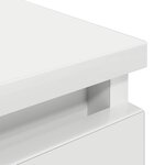 vidaXL Meuble TV blanc 100x35x54 cm bois d'ingénierie
