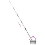 vidaXL Niveau de jardin 45 x 25 x 200 cm