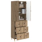 vidaXL Ensemble de Meubles 2 Pièces 66 x 34 5 x 90 cm Bois d'ingénierie