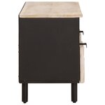 vidaXL Meuble TV avec tiroir Finition Lavage Blanc 100 x 33 x 46 cm