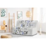 Banquette BZ - Tissu Anthracite - 143 x 97 x 89 cm - Joe