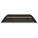 vidaXL Auvent de porte noir 100 x 75 cm en polycarbonate
