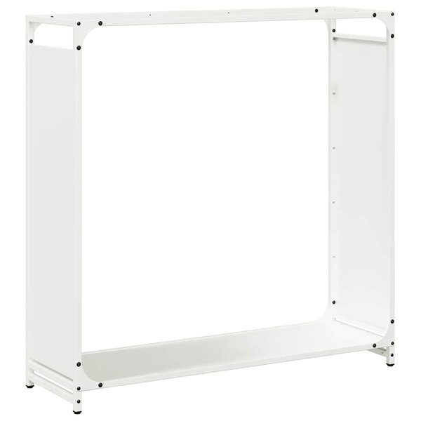 vidaXL Portant de bois chauffage blanc 90x28x90 cm