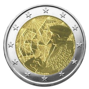2 euro commemorative 2022 : portugal (35 ans du programme erasmus)