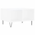 vidaXL Table basse Blanc 60x50x36 5 cm Bois d'ingénierie