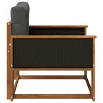 vidaXL Sofa de milieu extérieur Bois d'Acacia Massif Naturel