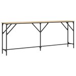 vidaXL Table console chêne sonoma 200x29x75 cm bois d'ingénierie